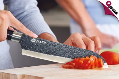 For QR69 Chop Chop with a Set of Three Jaleja Knives with Embossed Blades! (QR110 Value)